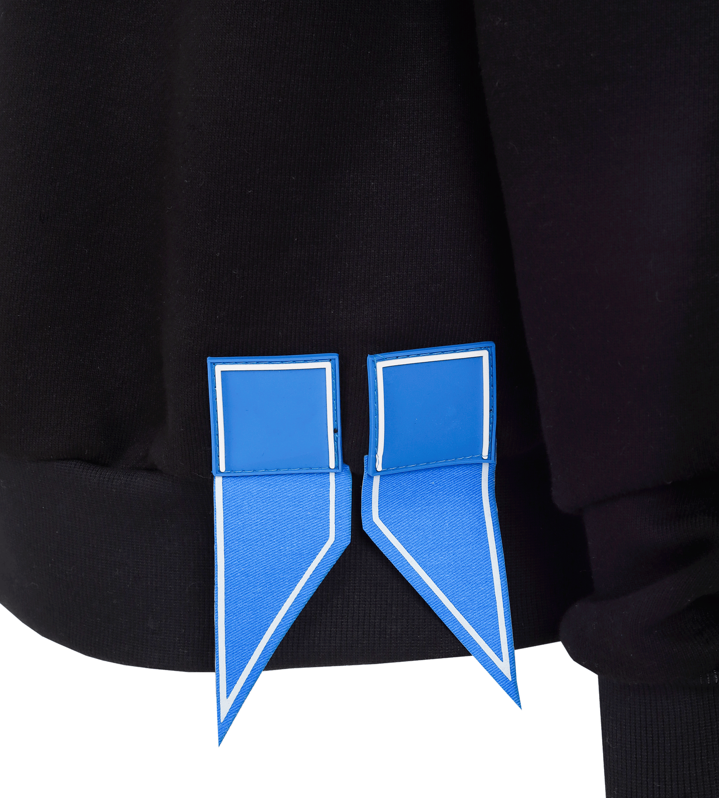 HOODIE BLACK ZIP FEATHERS