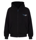 HOODIE BLACK ZIP FEATHERS