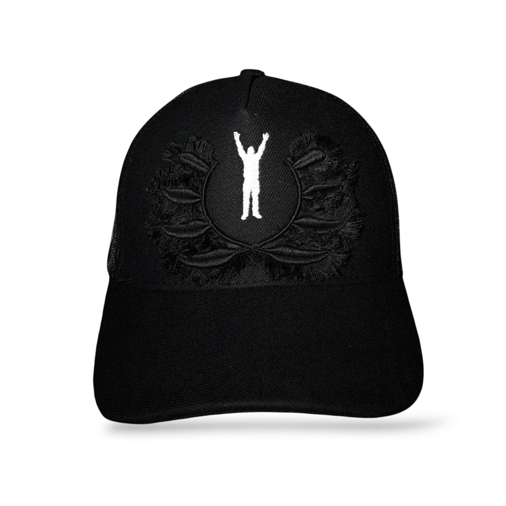 FEATHERS CAP BLACK