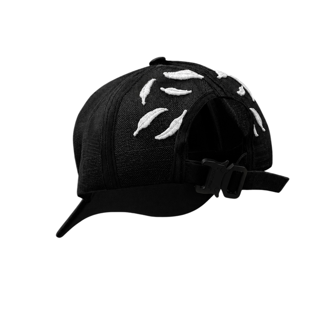 FEATHERS CAP BLACK