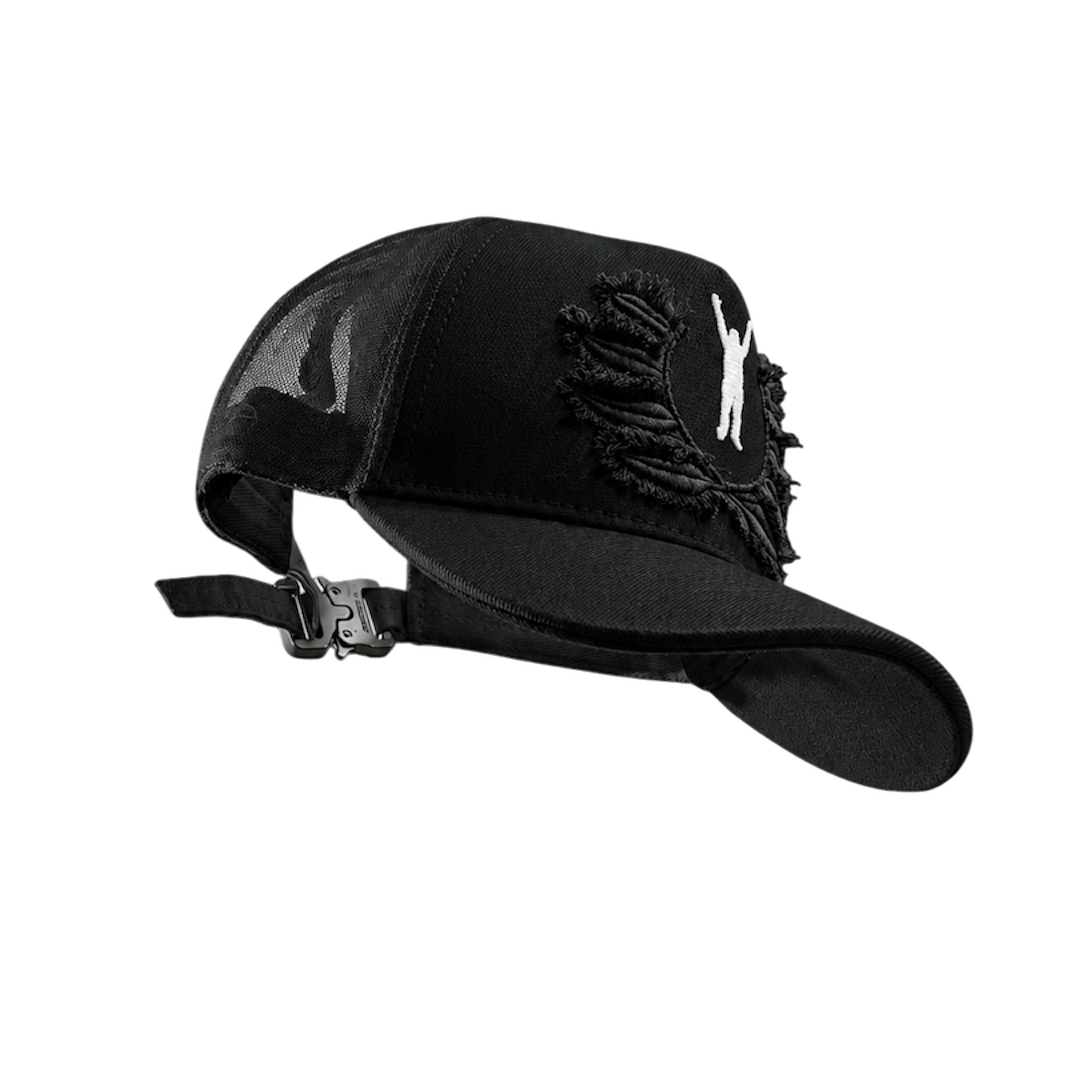 FEATHERS CAP BLACK