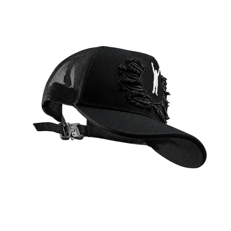 FEATHERS CAP BLACK