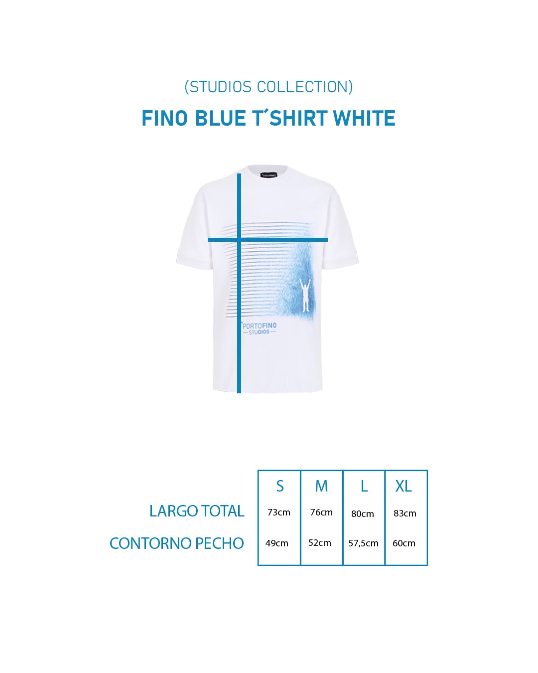 FINO BLUE T´SHIRT WHITE